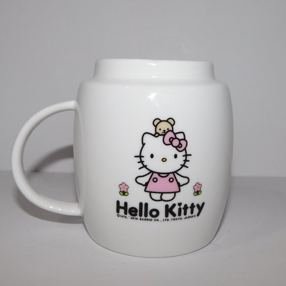 Hello Kitty with Teddy  Sanrio Ceramic Coffee / Tea Mug Cup 2015 - Picture 3 of 7